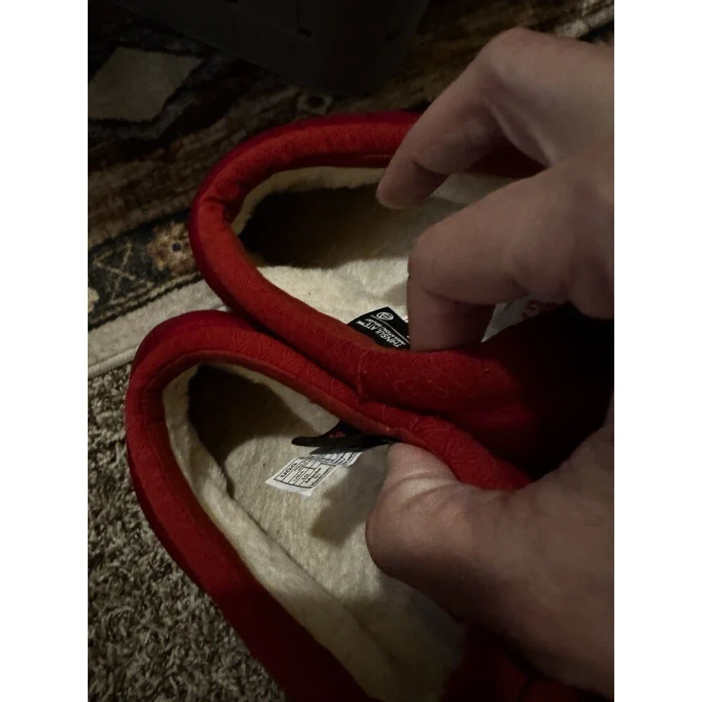 Ugg Tasman LTA Slipper Men Sz 10 Puff In/Outdoor Wool / Lyocell Lined Samba Red